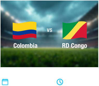 Partido 26 - Colombia vs RD Congo